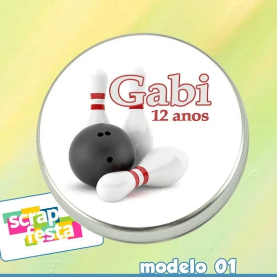 Latinhas Personalizadas Boliche