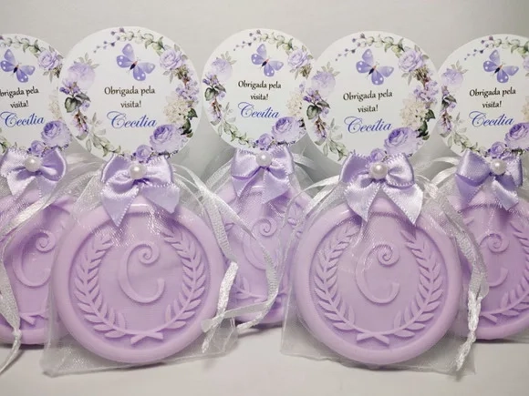 Lembrancinha Maternidade, Sabonete Letra Personalizada