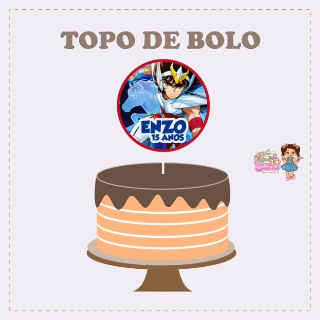 Kit Festa Só Um Bolinho SEIYA DE PÉGASO - Decoração de Festa