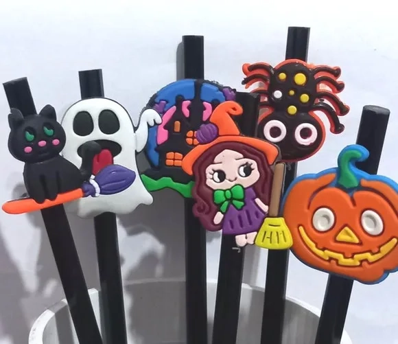 Lápis C/ponteira Halloween Emborrachado - 6 Peças