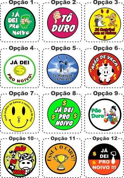 Adesivos Divertidos - 5cm de Diâmetro - 01 peça