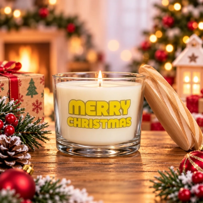 Vela Aromática no Copo Personalizada Natal Minions - Trabalhamos com outros temas - Informar  tema no chat