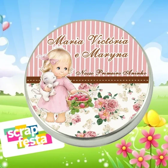 Latinhas Personalizadas Jardim Encantado