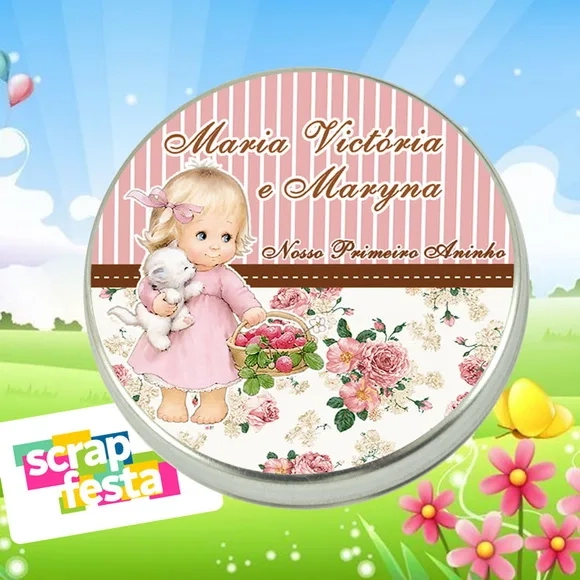 Latinhas Personalizadas Jardim Encantado