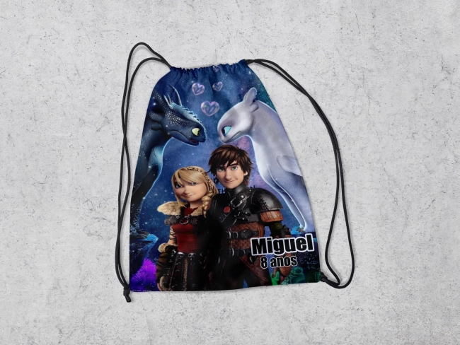 Mochilinha Personalizada Como Treinar o seu Dragão