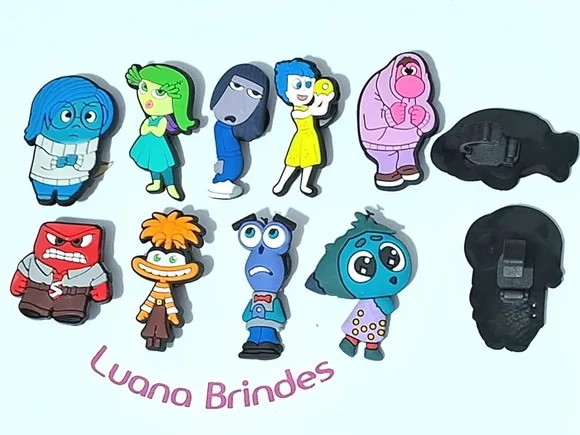 Pins para Cadarço Divertidamente 2 - 9 Unidades Variados