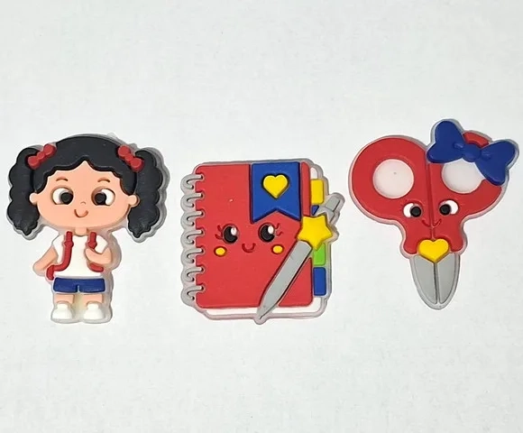 Apliques Escola Emborrachado Pacote C/6 Unidades Variados