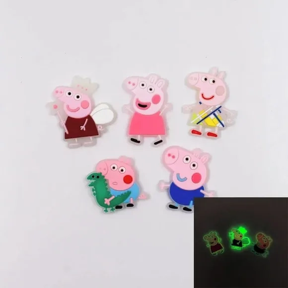 Chaveiro Porquinha Rosa Fluorescente Emborrachado 6 Unidades