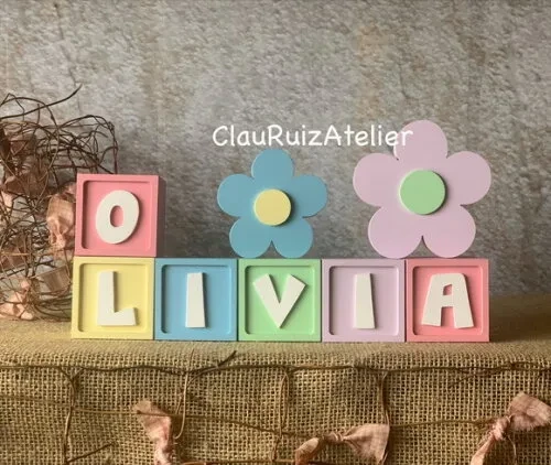 Candy Colors - Cubos 6x6cm Ts +flores