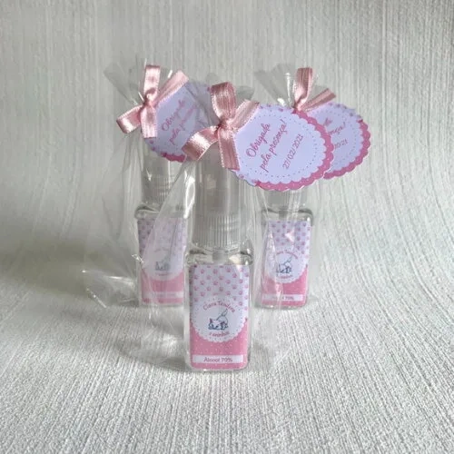 Álcool 70% Spray Lembrancinha Gatinha Marie