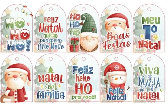 Tag para Embalagem Natal
