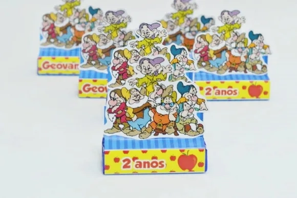Kit Festa Encanto Branca de Neve - 50 Peças com Laço