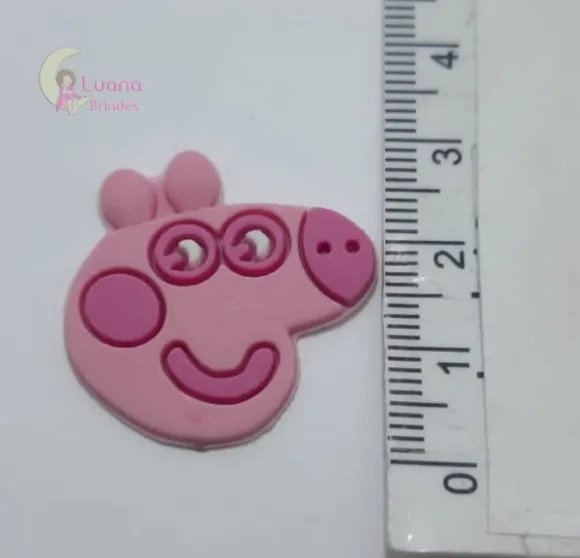 Aplique Personagem Animado de borracha - pct c/7 unidades