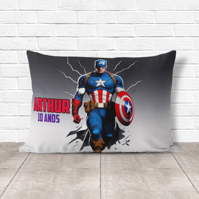 Almofada Personalizada lembrancinhas do Capitão América