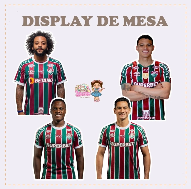 Kit Festa Só Um Bolinho FLUMINENSE - Decoração de Festa