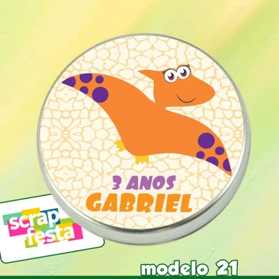 Latinhas Personalizada Festa Dinossauro