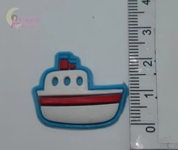 Apliques Ursinho Marinheiro Emborrachado - Pct C/9 Unidades