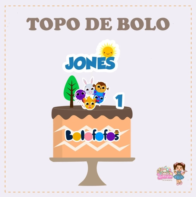 Kit Festa Só Um Bolinho BOLOFOFOS - Decoração de Festa