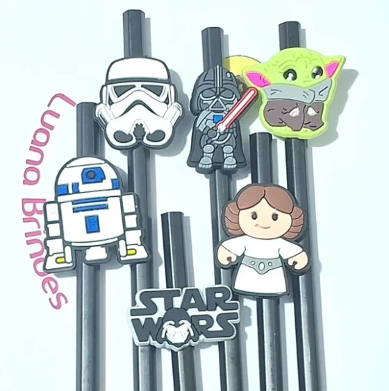 Lápis com Ponteira Star Wars Emborrachada - 6 Peças