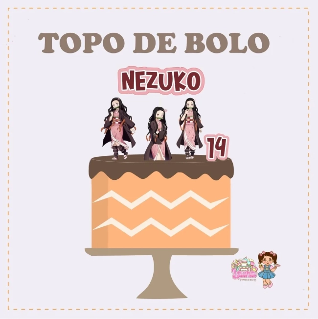 Kit Festa Só Um Bolinho NEZUKO - Decoração de Festa