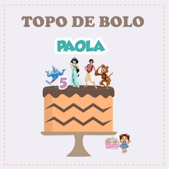 Kit Festa Só Um Bolinho JASMINE - Decoração de Festa