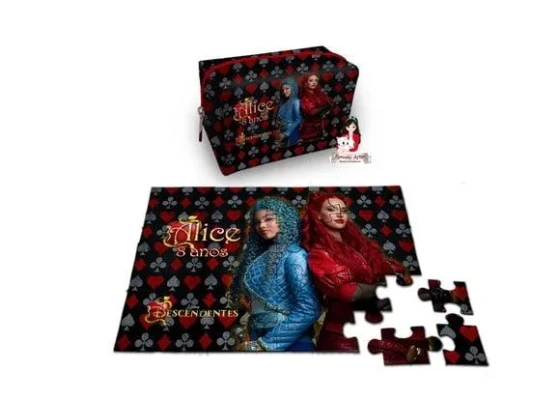 Necessaire Box com Quebra Cabeças Descendentes