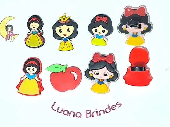 Ponteira P/lápis Branca de Neve Pacote com 6 Unidades