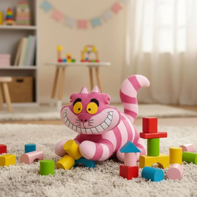 Boneco Gato Risonho Da Alice No País Maravilhas Mundo Encantado da Bete