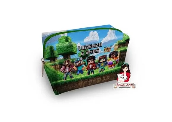 Necessaire Box Personalizado Minecraft Filme