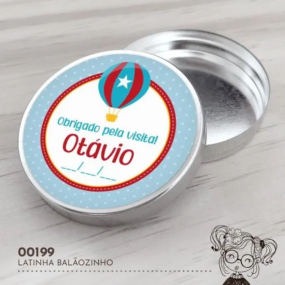 Latinha Adesivada Balãozinho - 00199