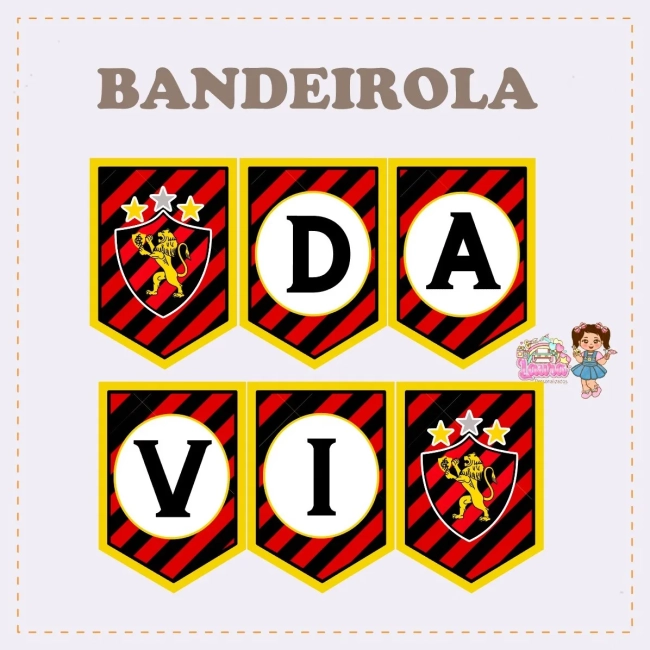 Kit Festa Só Um Bolinho SPORT RECIFE - Decoração de Festa