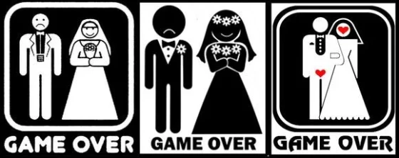Adesivo Divertido p/ Casamento - Preço Unitário
