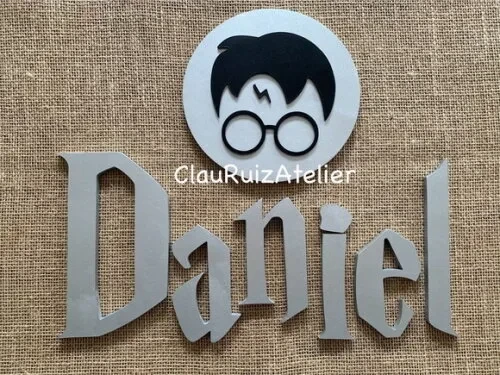 Harry Potter Letras + Quadro de Parede