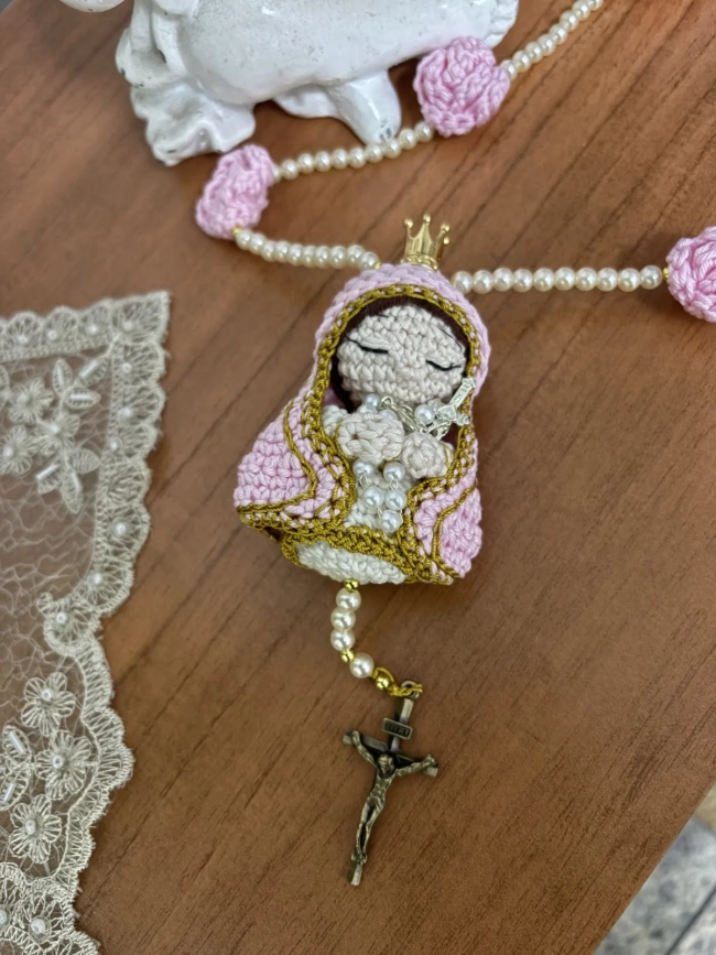 Terço infantil em crochê