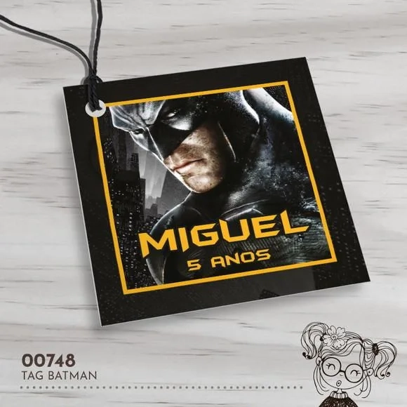 Tag Quadrada Batman - 00748