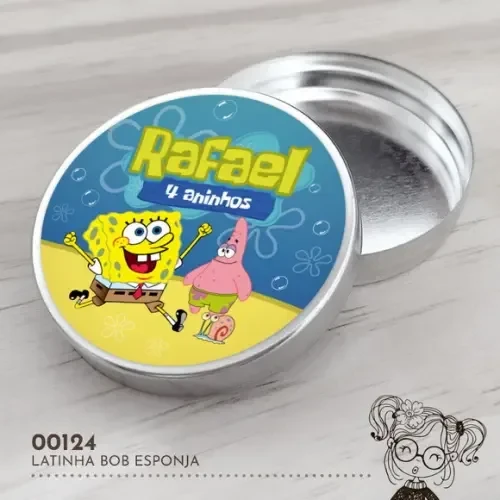 Latinha Adesivada Bob Esponja - 00124