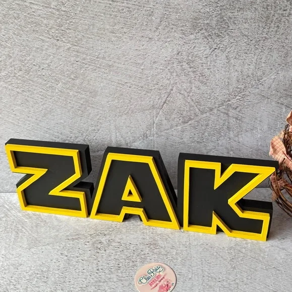 Letras Decorativas Personalizadas em MDF para Quarto de Bebê e Festas - Tema Star Wars