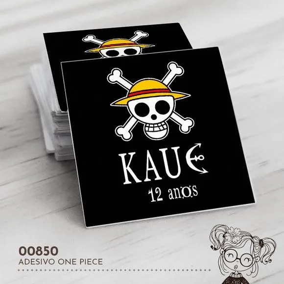 Adesivo Quadrado One Piece - 00850