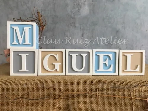 Decoração Bebê - Cubos 6x6cm Ts