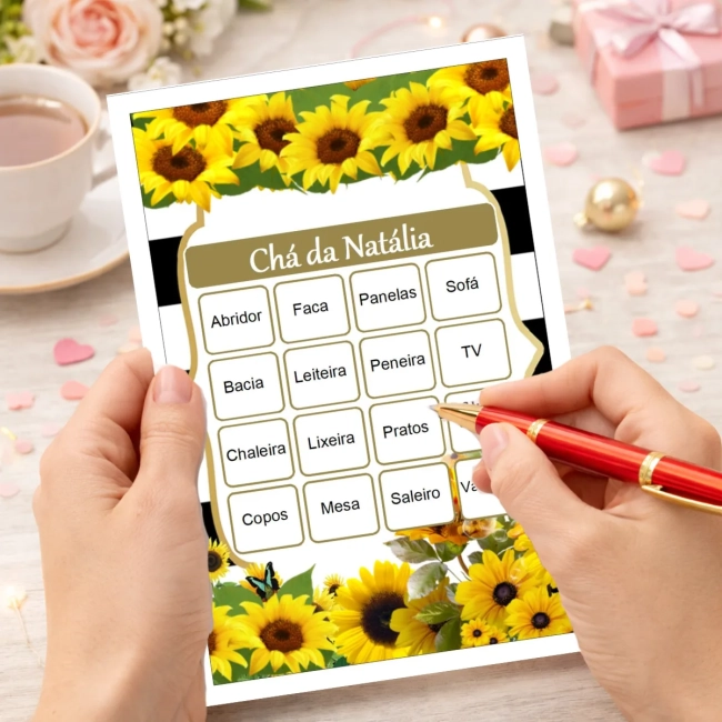 Bingo Chá de Panelas PDF Para Imprimir