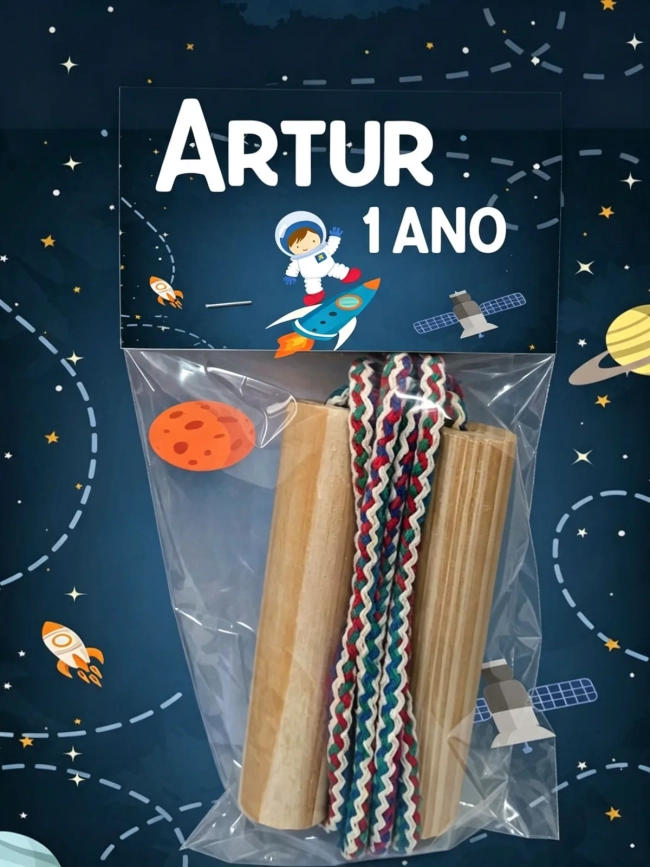 Corda de Pular Perosnalizada  lembrancinhas infantil Astronauta