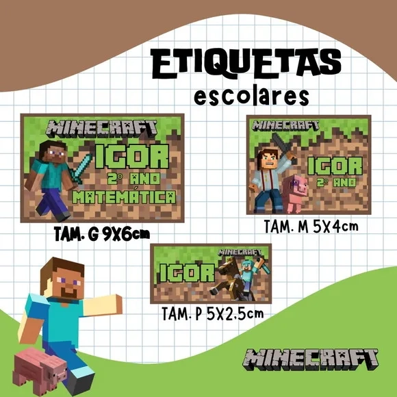 60 Etiquetas Escolares