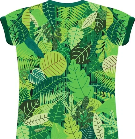 Camiseta Infantil Feminina Panda na Floresta