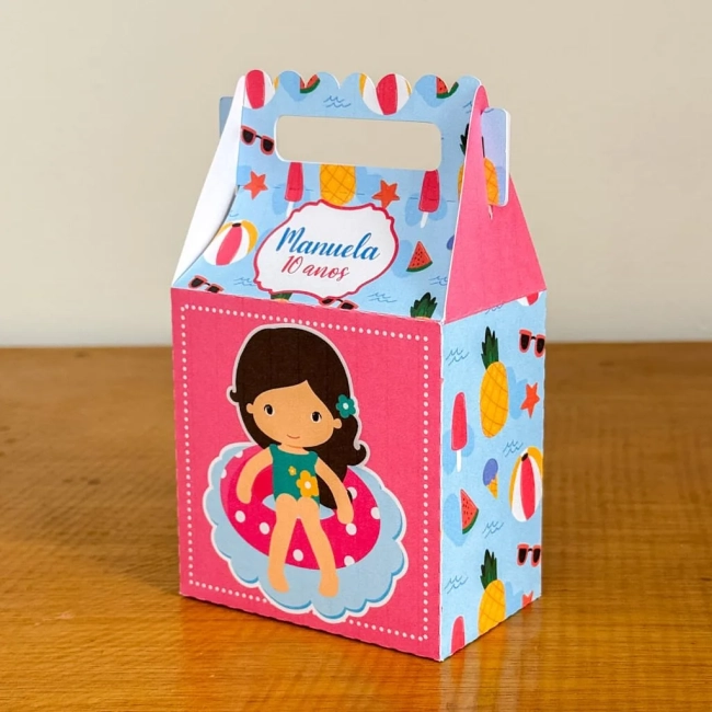 PEGUE E MONTE - Kit Festa POOL PARTY MENINA - Decoração de Festa | Lembrancinhas | Aniversário | Personalizados