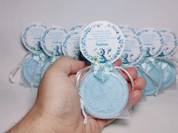 Lembrancinha Maternidade, Sabonete Letra Personalizada
