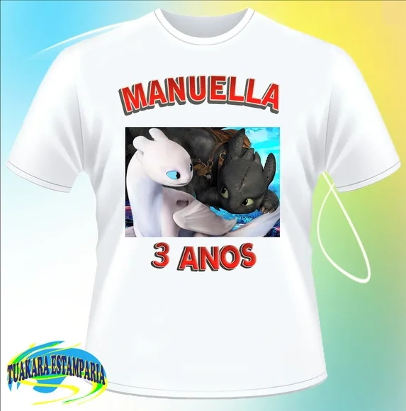 Camiseta Como Treinar O Seu Dragão 3