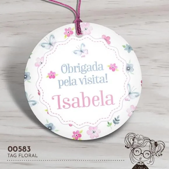 Tag Redonda Flores - 00583