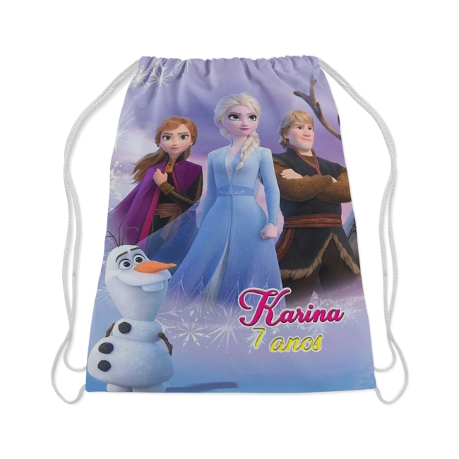 Mochilinha Personalizada para lembrancinhas da Frozen