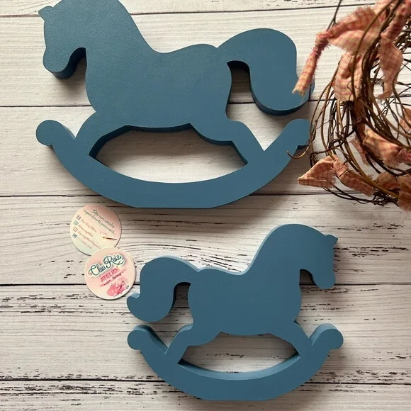 Cavalinhos de Balanço - Decoração Bebê 20cm e 15cm