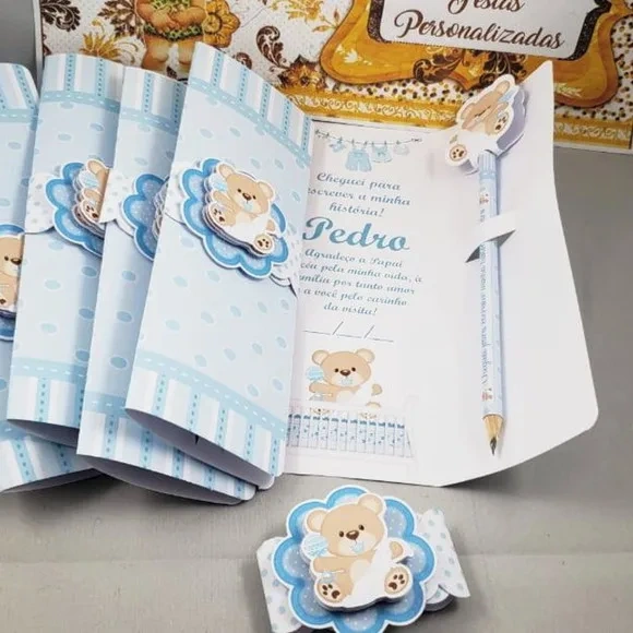 Card Envelope com Lápis Maternidade